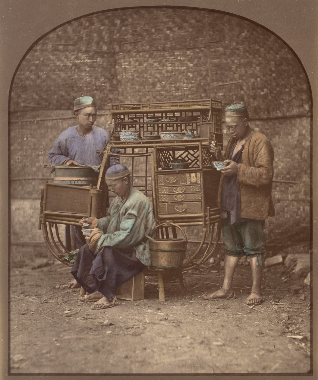 मोबाइल किचन, 1870 का दशक। द्वारा अज्ञात