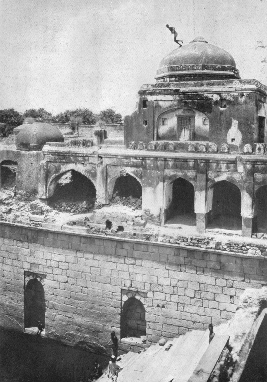 दिल्ली। एक खतरनाक गोता, c1910। द्वारा अज्ञात