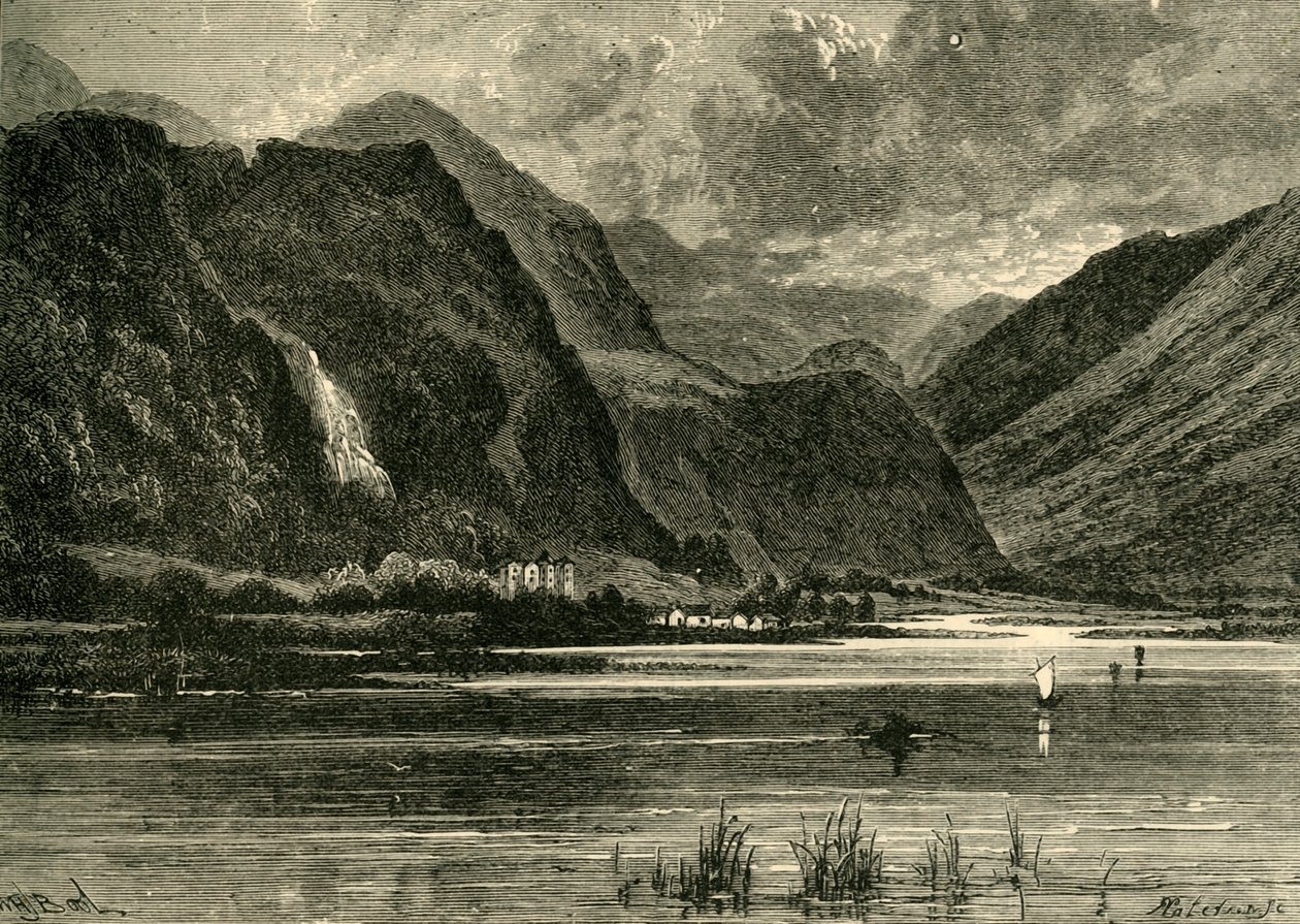 Derwentwater, लुकिंग टुवार्ड्स बॉरोर्डेल, 1898। द्वारा अज्ञात
