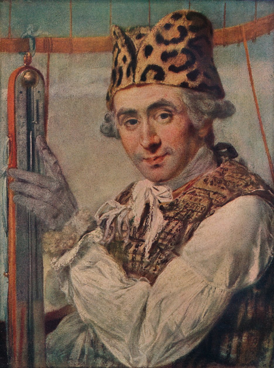 डॉ। जॉन जेफ़्रीज़, अमेरिकन बैलूनिस्ट, 1786. 1911 द्वारा अज्ञात