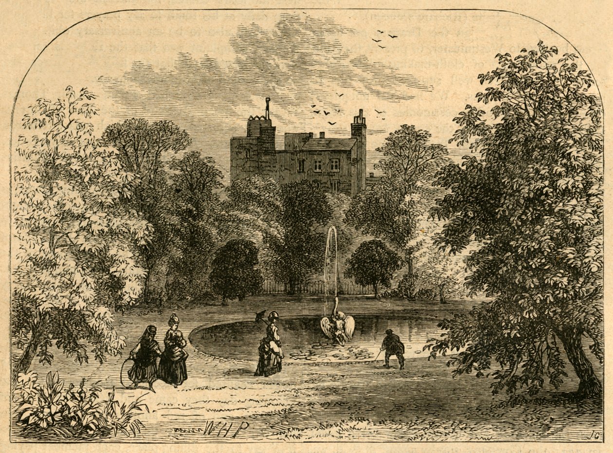 ड्रेपर्स हॉल गार्डन 1860, 1897। द्वारा अज्ञात