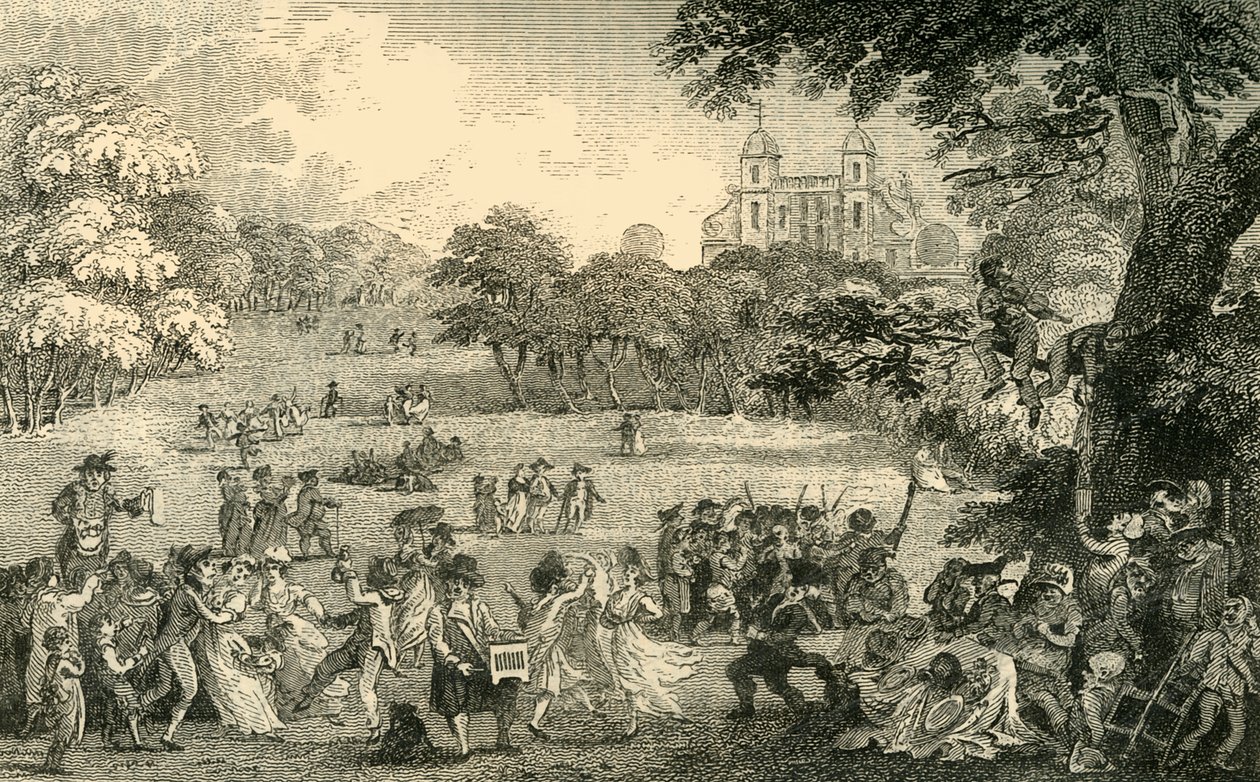 ग्रीनविच पार्क में ईस्टर सोमवार, c1878। द्वारा अज्ञात