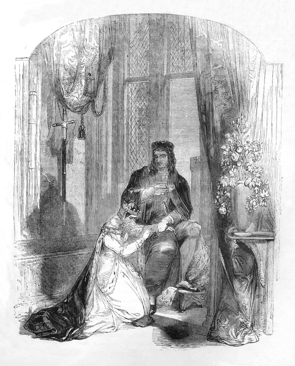 एडवर्ड III। और सैलिसबरी की गिनती, 1845 द्वारा अज्ञात