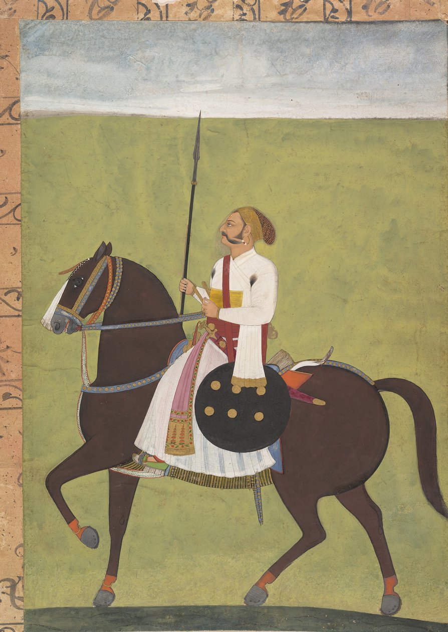 नोबलमैन का अश्वारोही चित्र, ca. 1710-1720। द्वारा अज्ञात