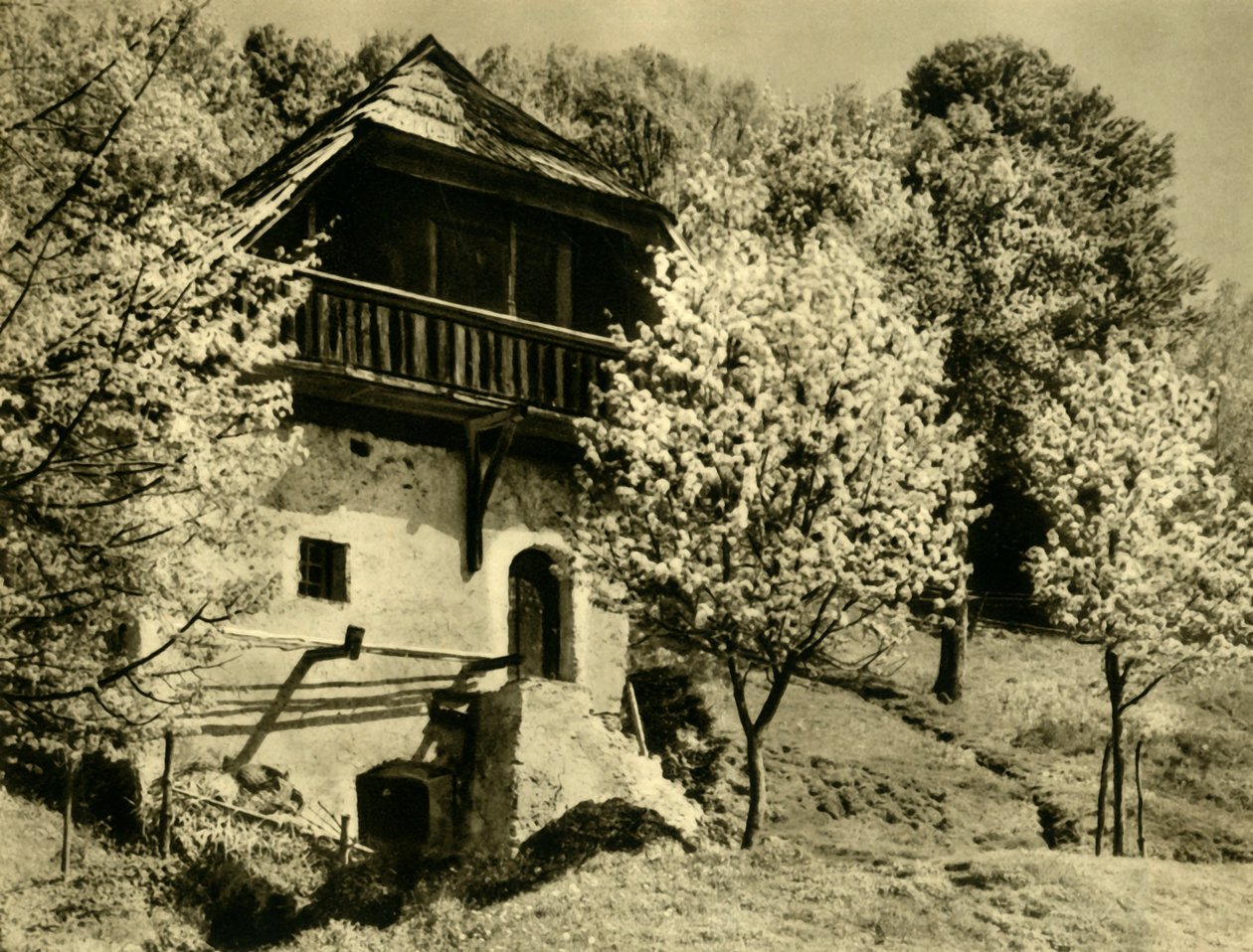 फार्महाउस, कारिन्थिया, ऑस्ट्रिया, c1935। द्वारा अज्ञात