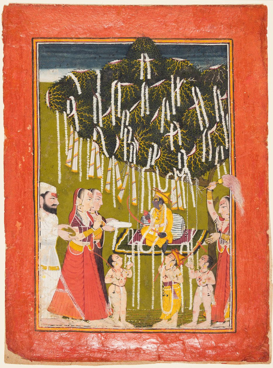 कृष्ण की प्रजनन पूजा, सी। 1720-1725। द्वारा अज्ञात