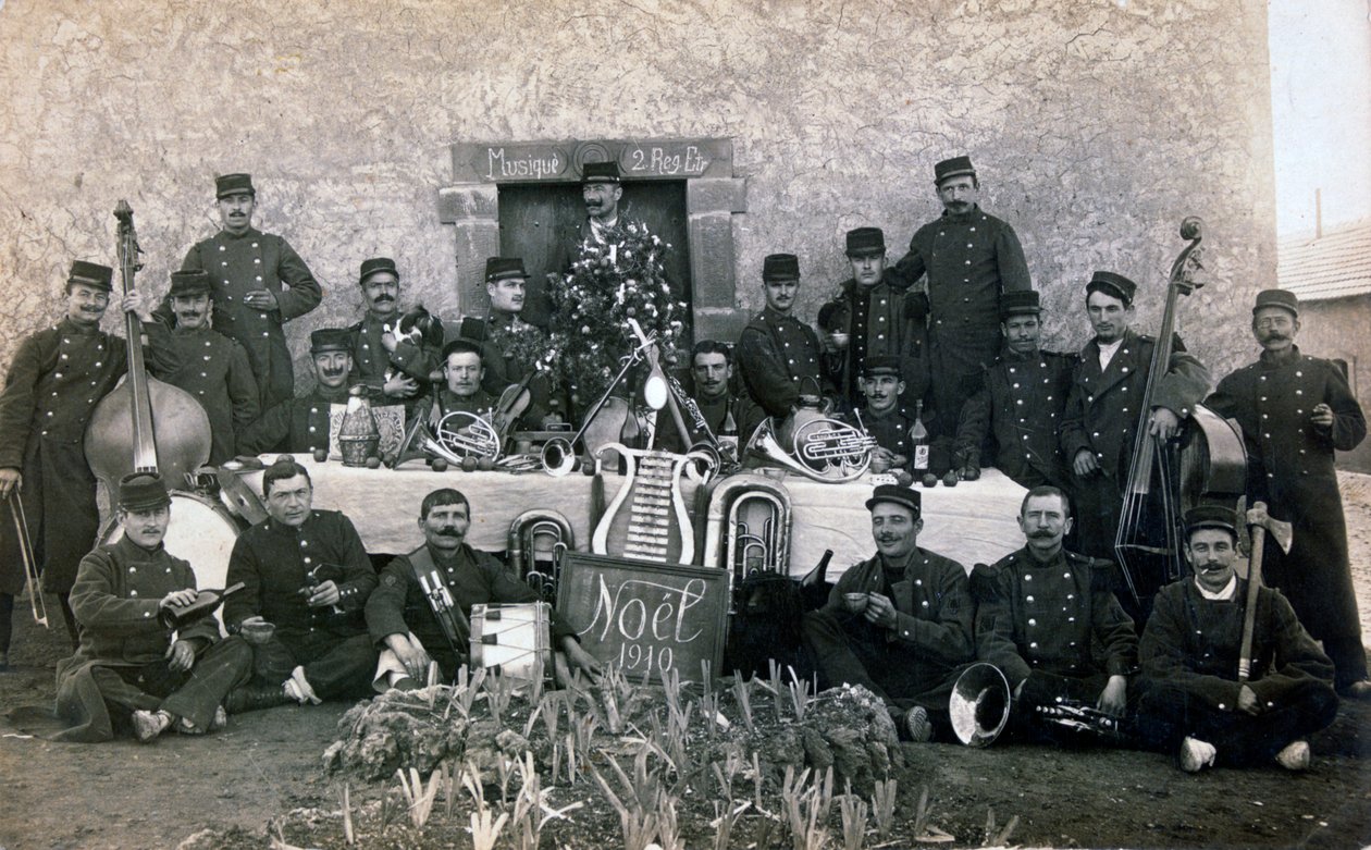फ्रांसीसी विदेशी सेना क्रिसमस, अल्जीरिया, 1910 द्वारा अज्ञात