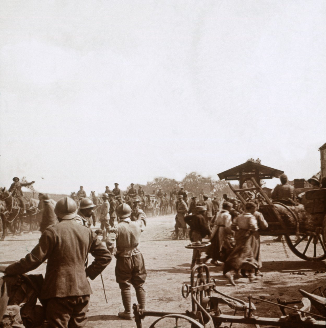 फ्रांसीसी सैनिक, इग्नी, उत्तरी फ्रांस, c1914-c1918 द्वारा अज्ञात