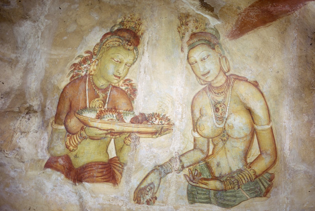 फ्रेस्को/सिगिरिया/श्रीलंका की महिलाएं द्वारा अज्ञात