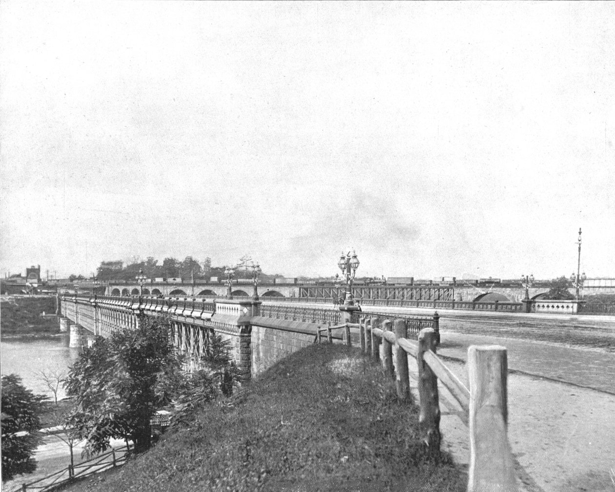 गिरार्ड एवेन्यू ब्रिज, फिलाडेल्फिया, यूएसए, c1900। द्वारा अज्ञात