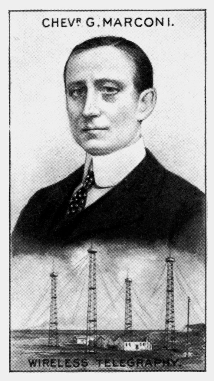 गुग्लिल्मो मार्केसी मार्कोनी, इतालवी इलेक्ट्रिकल इंजीनियर, c1924 द्वारा अज्ञात