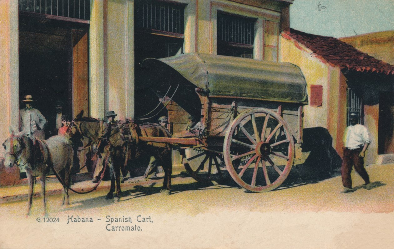 हवाना - स्पेनिश कार्ट। वैगन, c1907 द्वारा अज्ञात