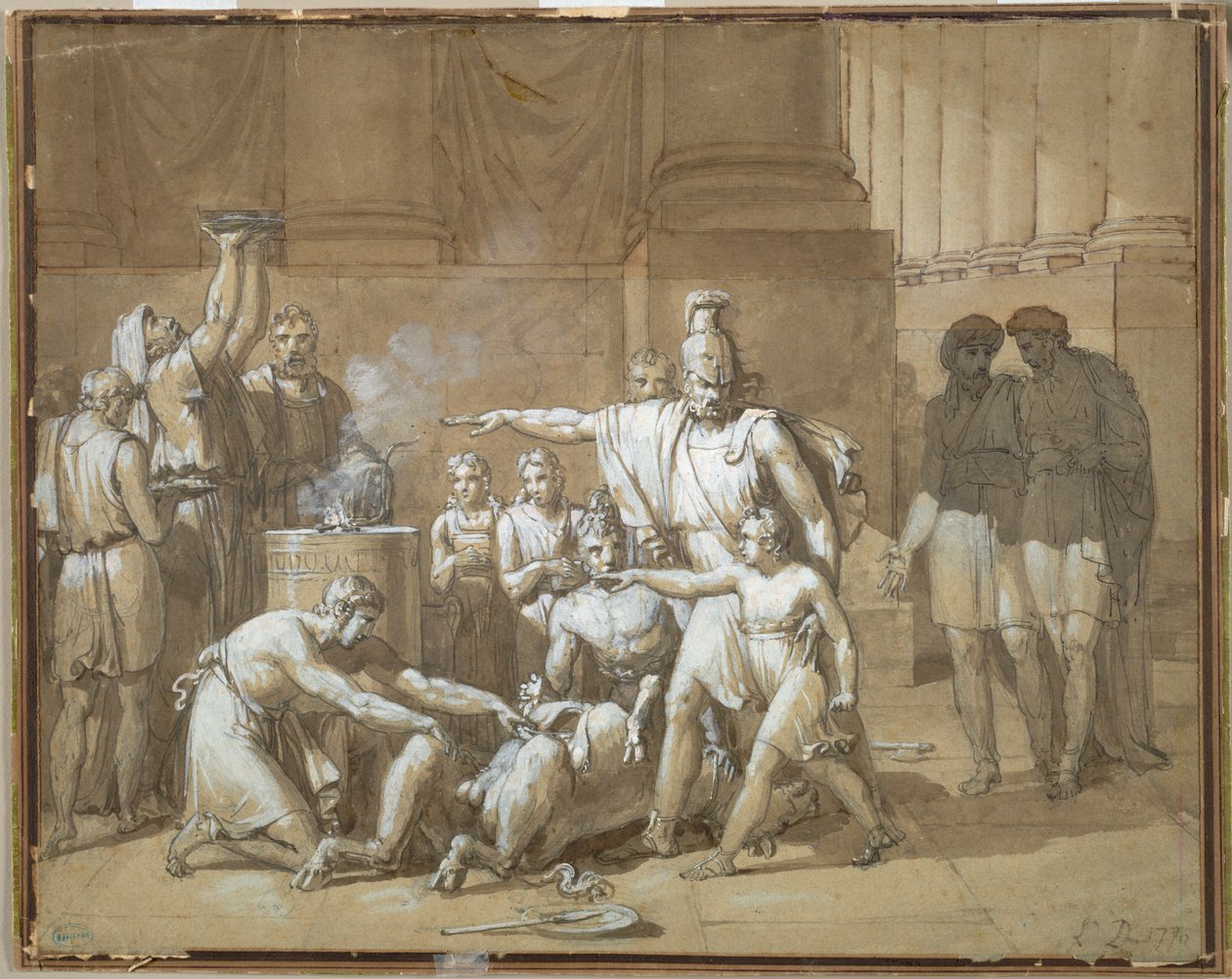 रोम की ओर हनिबल शपथ ग्रहण शाश्वतता, सी। 1808। द्वारा अज्ञात