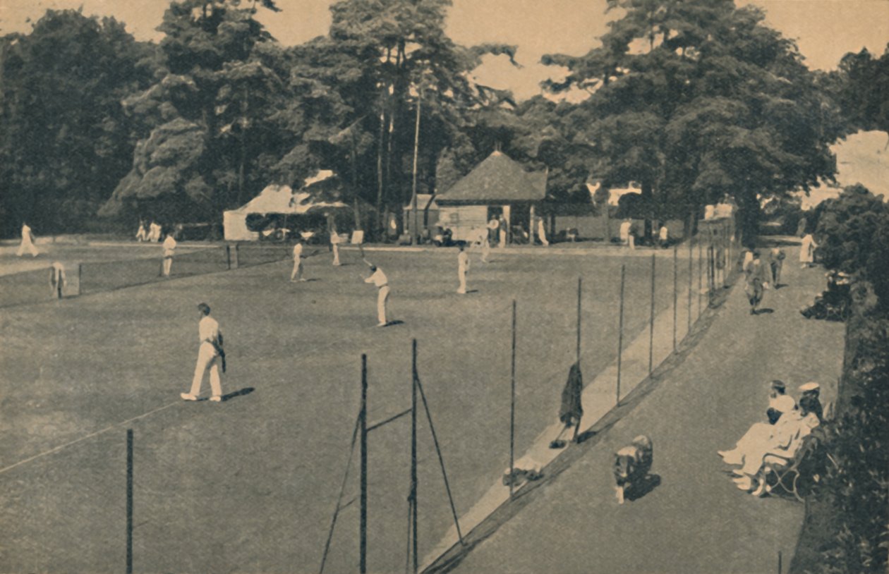 हार्ड टेनिस कोर्ट, अपर गार्डन, 1929 द्वारा अज्ञात
