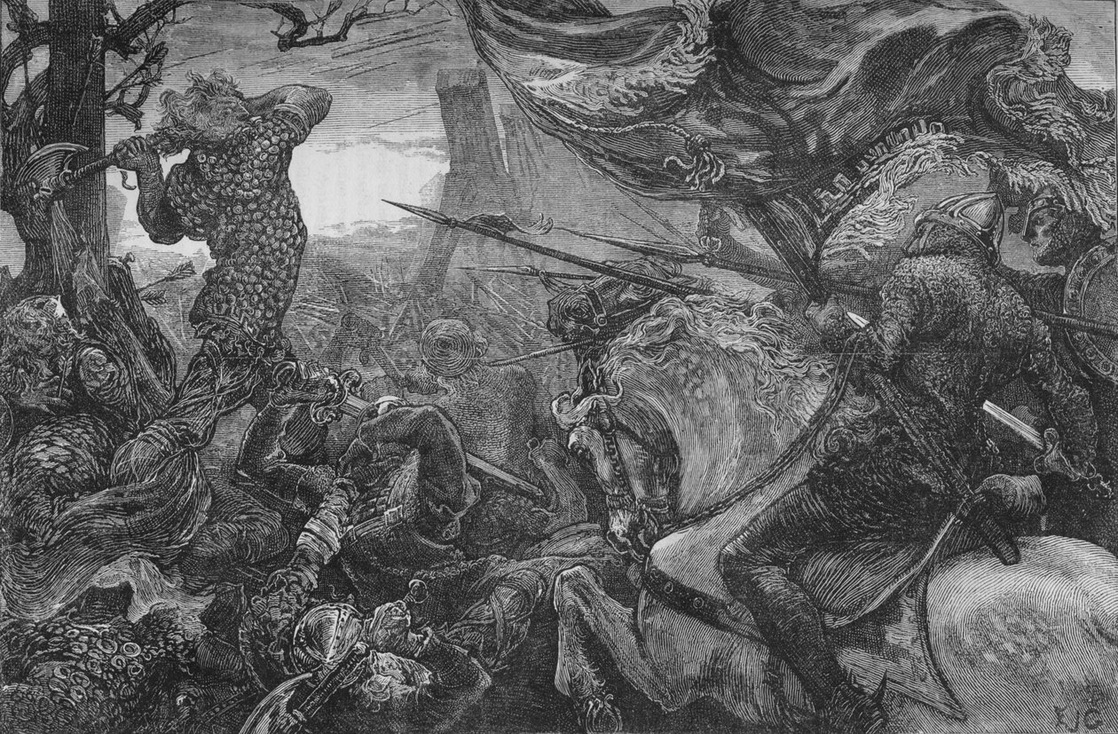 हेस्टिंग्स एट हेस्टिंग्स की लड़ाई, 1066, सी 1880 द्वारा अज्ञात