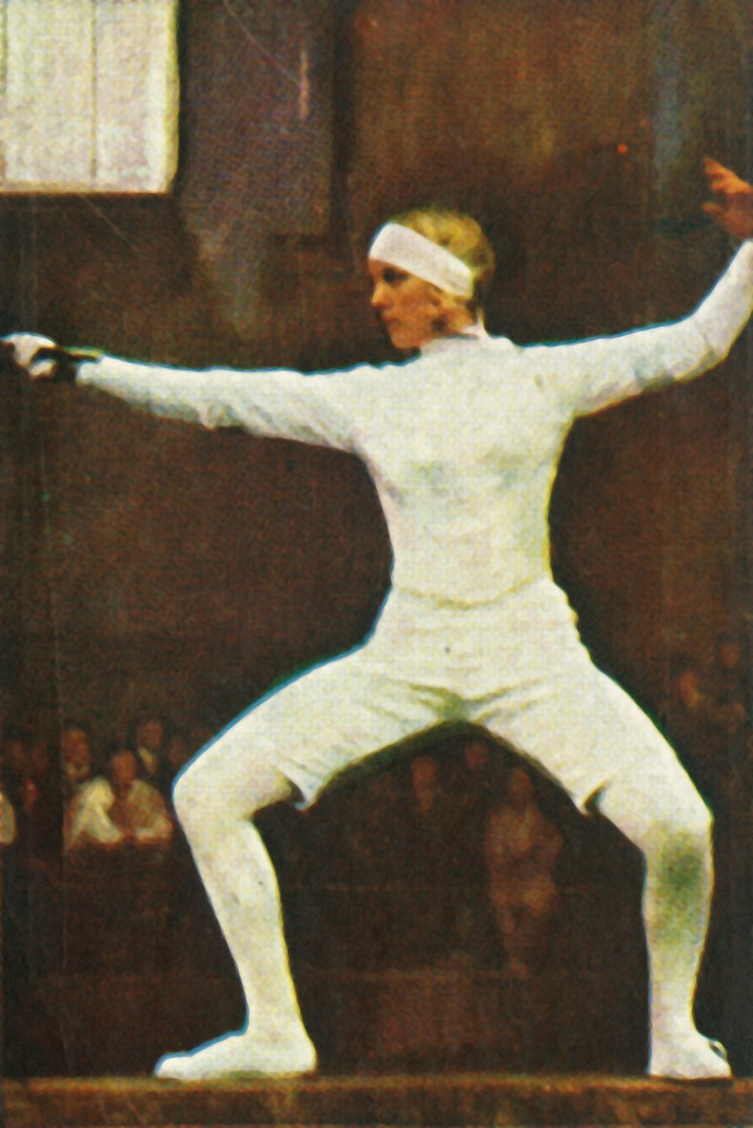 हेलेन मेयर, जर्मन विश्व चैंपियन फ़ेंसर, 1928। द्वारा अज्ञात