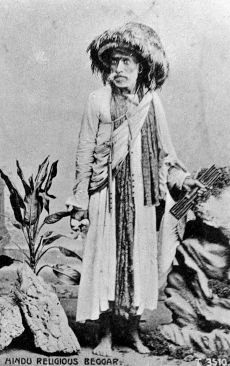 हिंदू धार्मिक भिखारी, भारत, 20 वीं सदी द्वारा अज्ञात