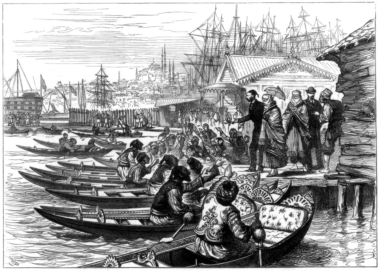 हायरिंग ए कैक, कॉन्स्टेंटिनोपल, 1877 द्वारा अज्ञात