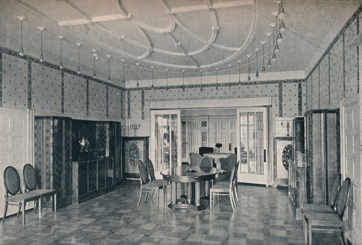 बेलेफेल्ड के पास घर, भोजन कक्ष, c1912 द्वारा अज्ञात