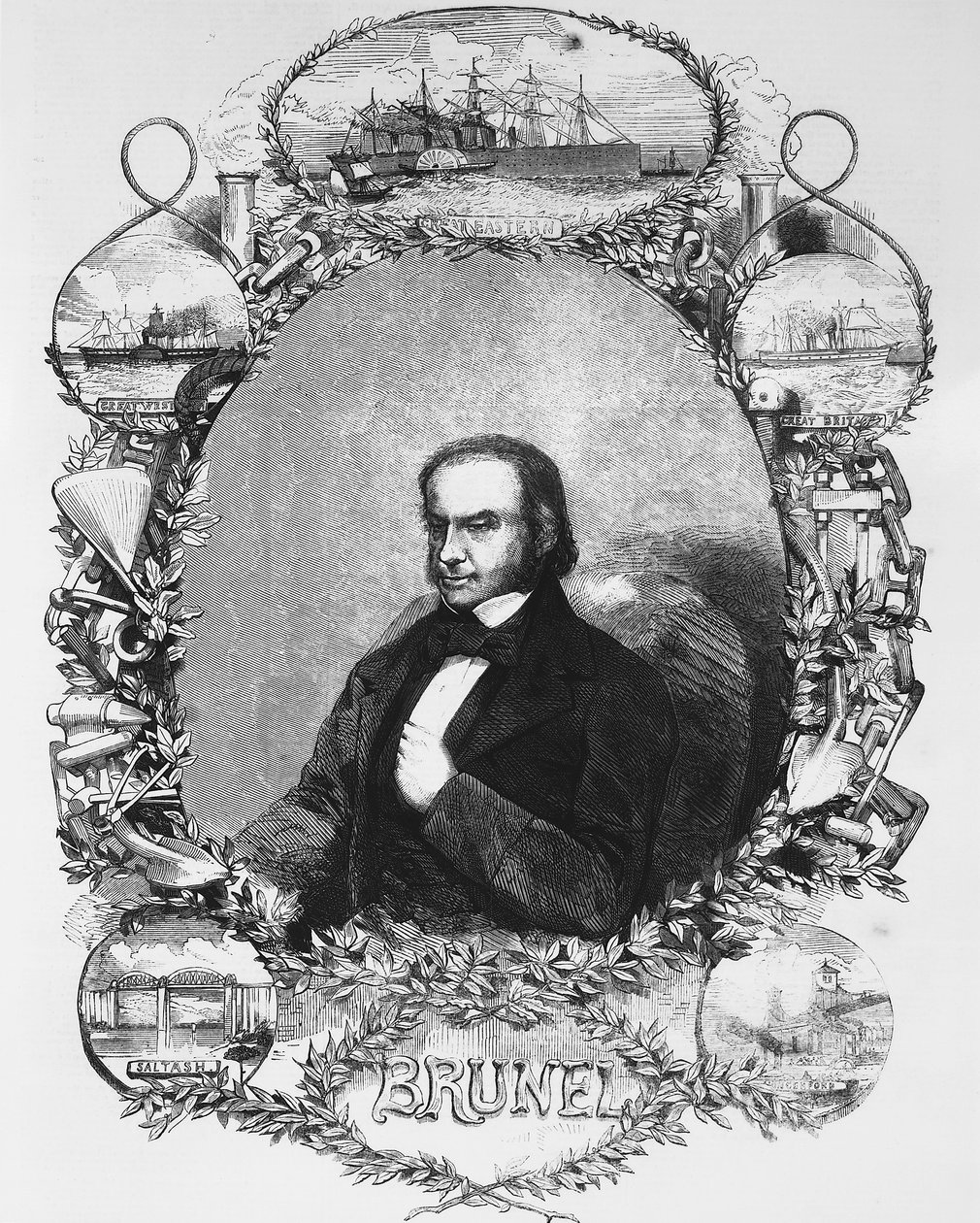 इसमबार्ड किंगडम ब्रुनेल, सिविल इंजीनियर, c1850s द्वारा अज्ञात