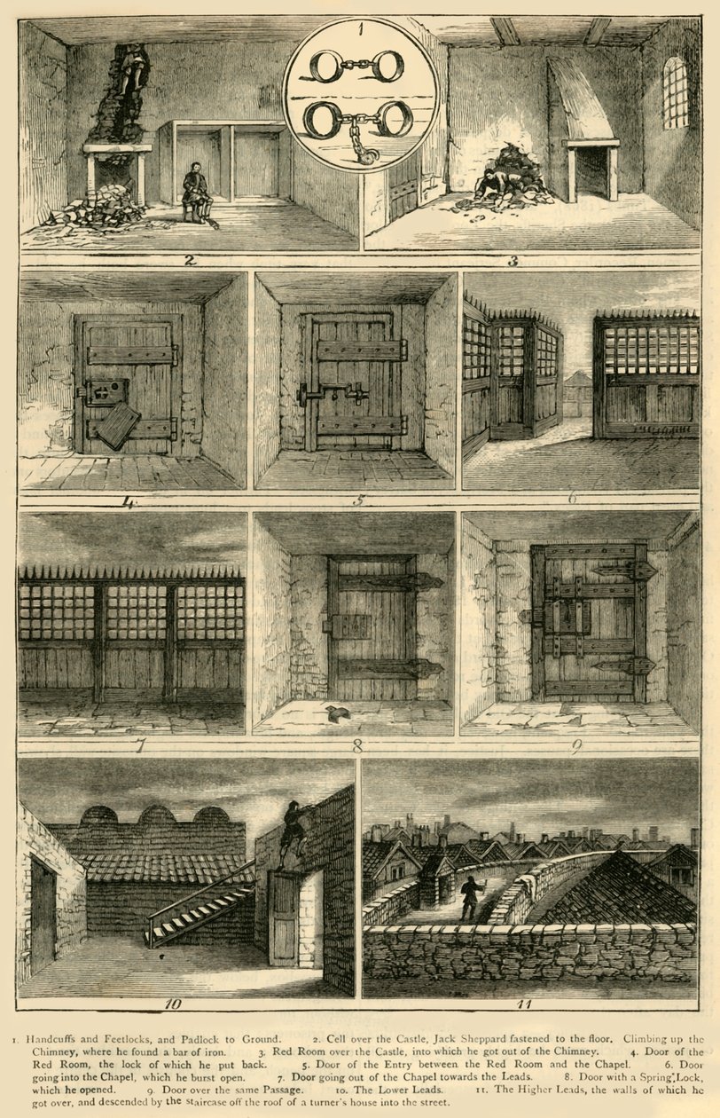 जैक शेपर्ड्स एस्केप, सी 1872। द्वारा अज्ञात
