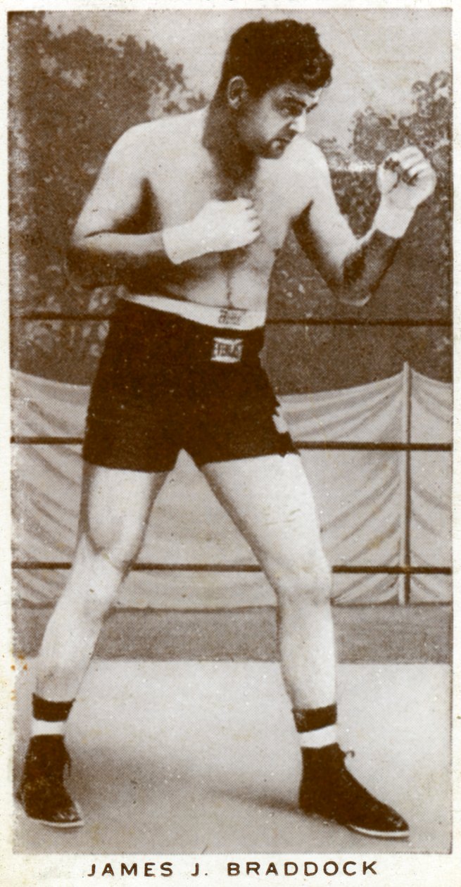 जेम्स जे ब्रैडॉक, आयरिश-अमेरिकी बॉक्सर, 1938 द्वारा अज्ञात