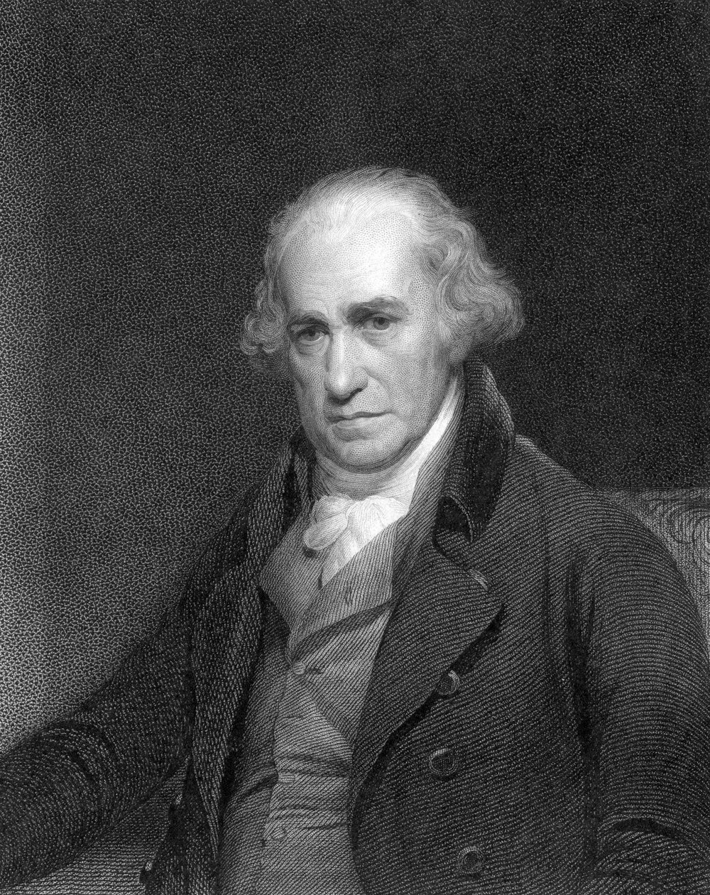 जेम्स वाट, स्कॉटिश इंजीनियर और आविष्कारक, 1833 द्वारा अज्ञात