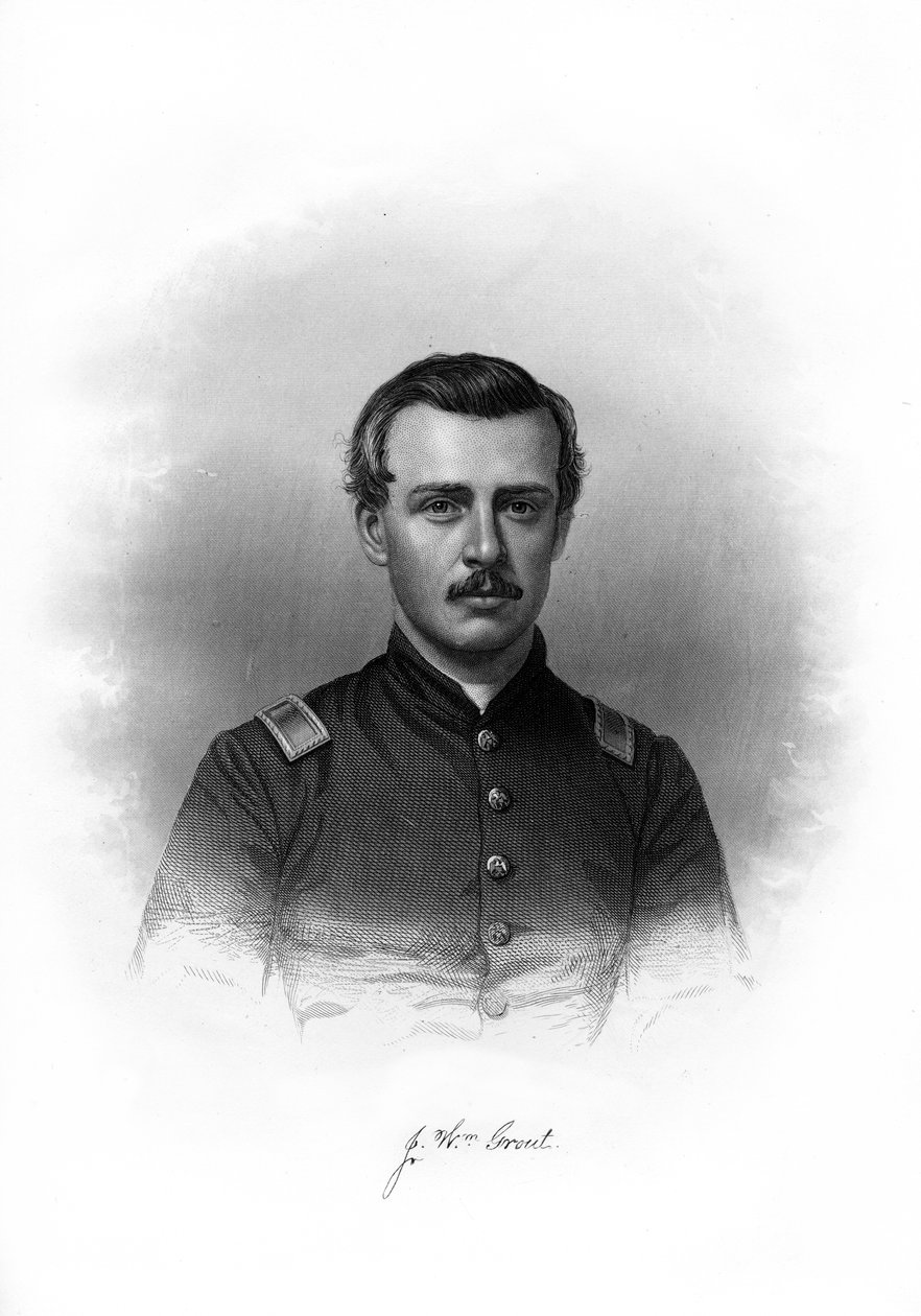 जॉन विलियम ग्राउट, अमेरिकी सैनिक, 1872 द्वारा अज्ञात