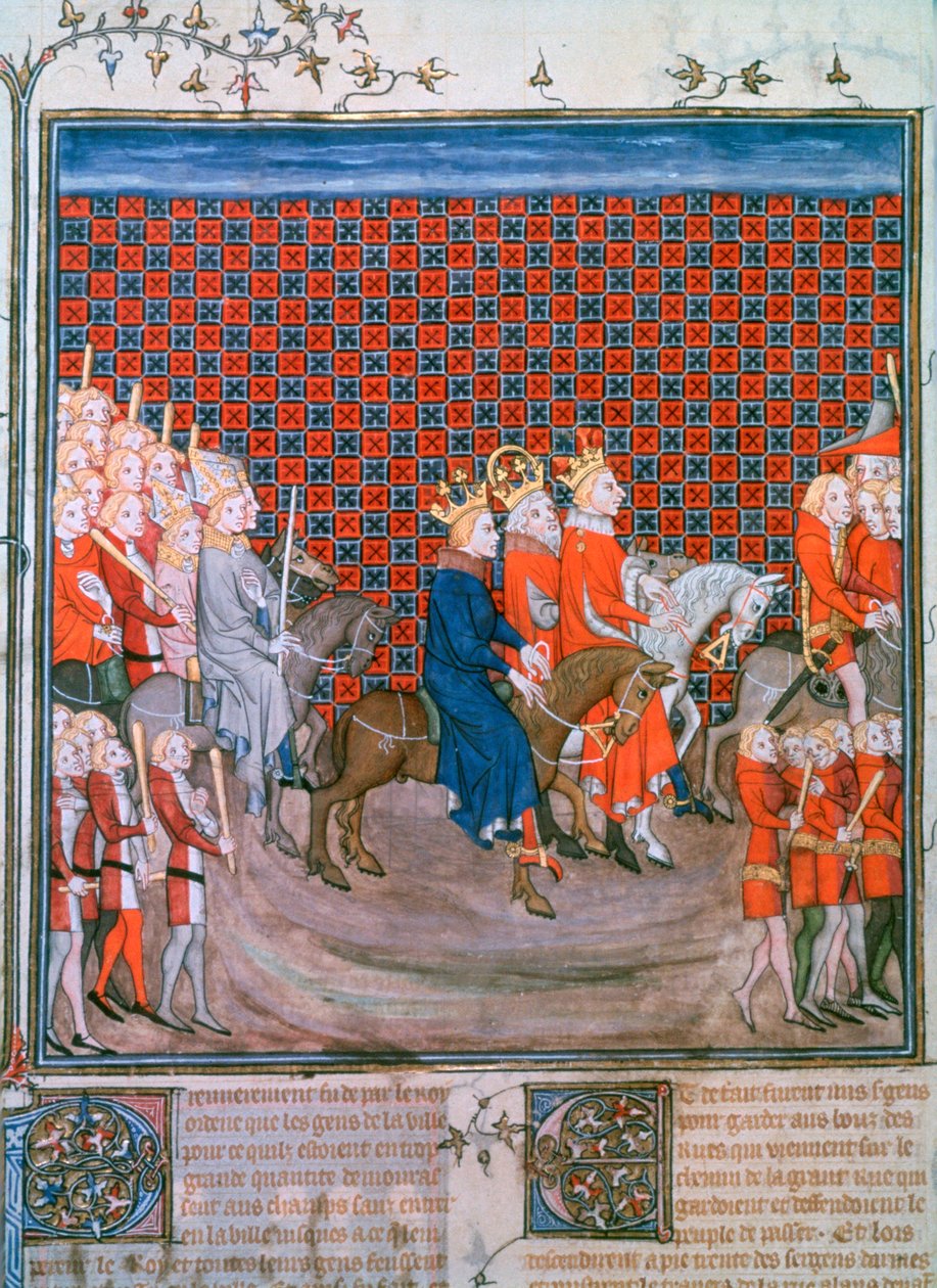 राजा चार्ल्स IV, पेरिस में प्रवेश करते हुए, 1375-1379 द्वारा अज्ञात