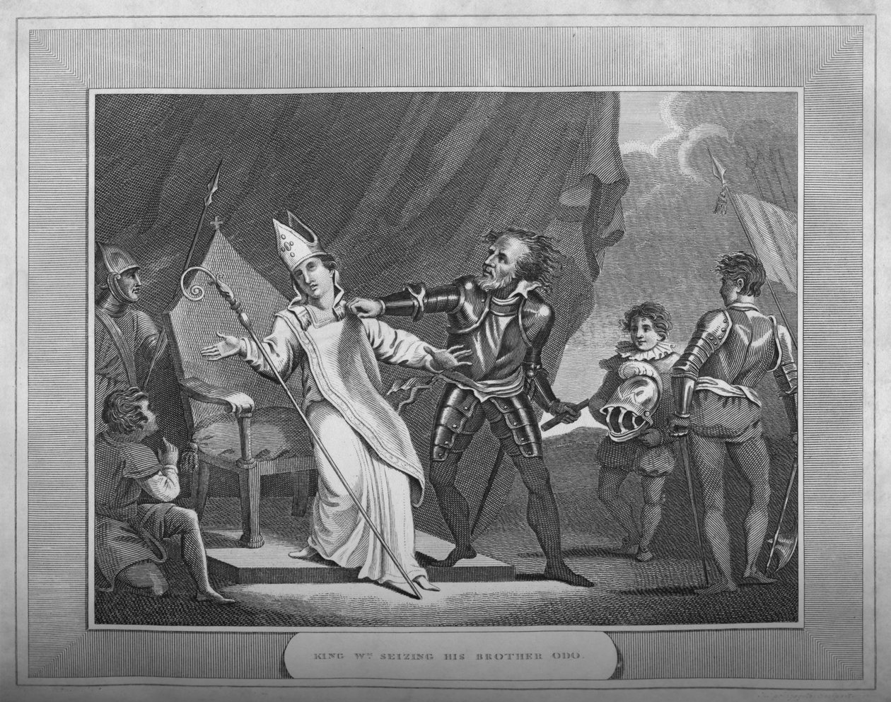 किंग विलियम सीज़िंग हिज ब्रदर ओडो, 1838 द्वारा अज्ञात