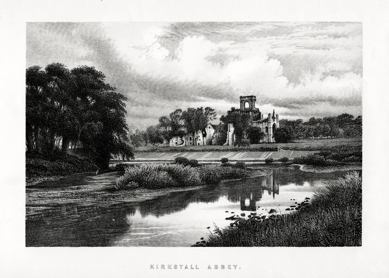 किर्कस्टाल ऐबी, लीड्स, यॉर्कशायर, 1896 द्वारा अज्ञात