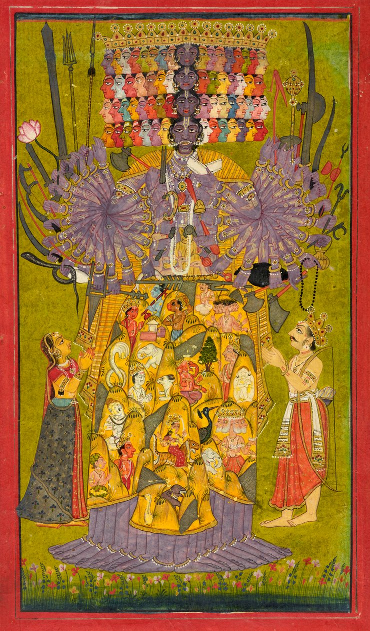 कृष्ण विश्वरूप, सीए. 1740. द्वारा अज्ञात