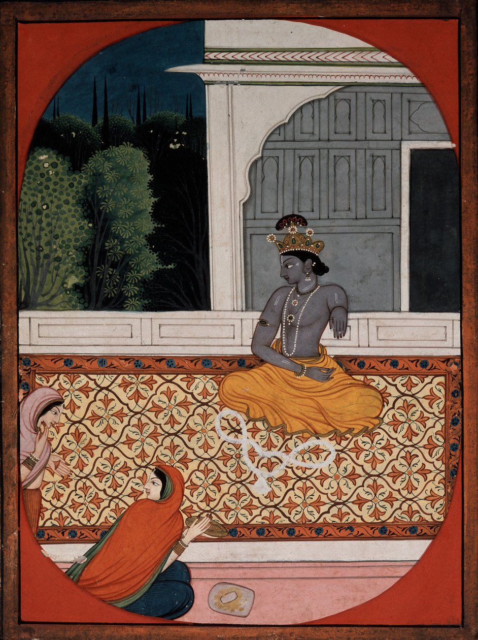 कृष्ण ने अपनी माला त्याग दी, 1800 ई द्वारा अज्ञात
