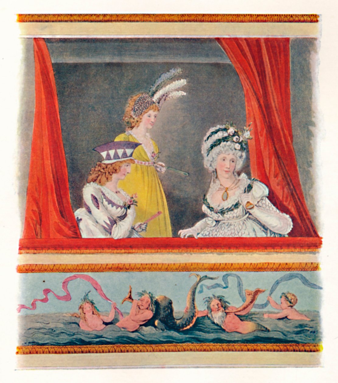लेडीज़ इन इवनिंग ड्रेस, 1796, 1904 द्वारा अज्ञात
