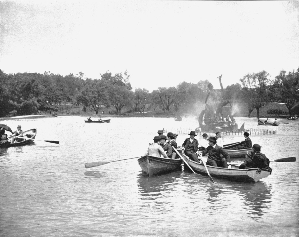वेड पार्क, क्लीवलैंड, ओहियो, संयुक्त राज्य अमेरिका में झील, c1900। द्वारा अज्ञात