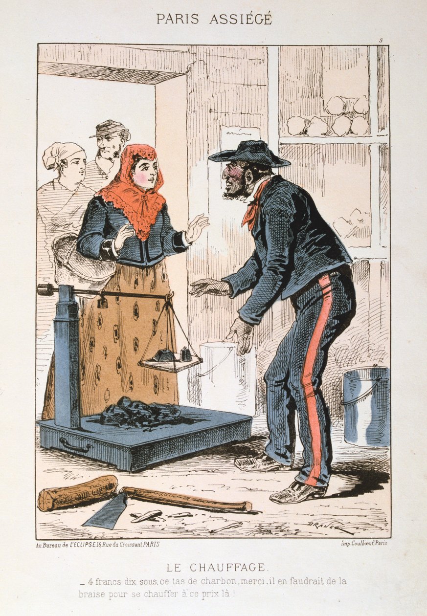 ली चौफेज, पेरिस की घेराबंदी, 1870-1871 द्वारा अज्ञात