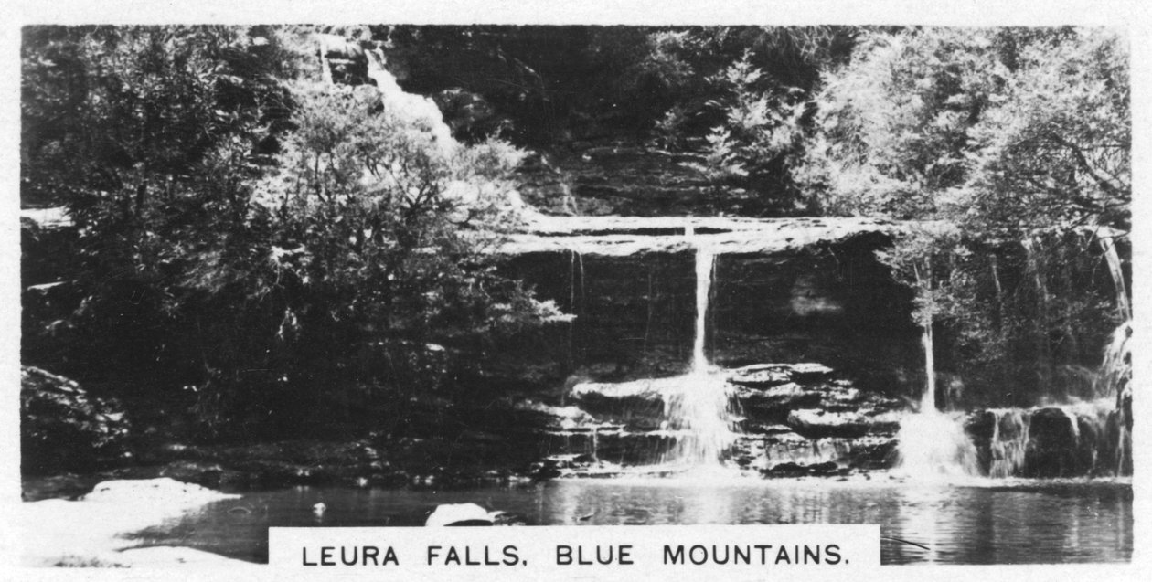 लेउरा फॉल्स, ब्लू माउंटेंस, ऑस्ट्रेलिया, 1928 द्वारा अज्ञात