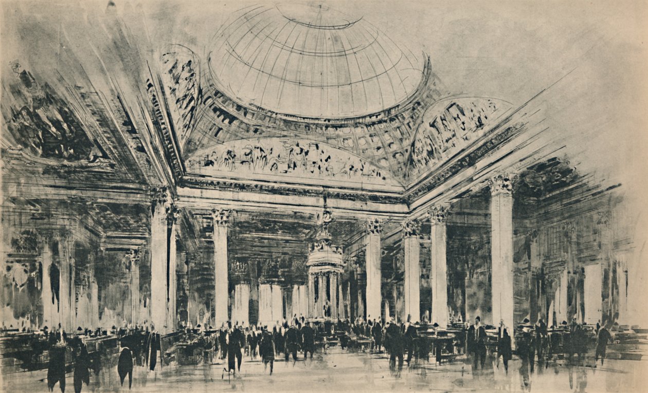 लॉयड्स न्यू बिल्डिंग: द अंडरराइटिंग रूम, 1928 द्वारा अज्ञात