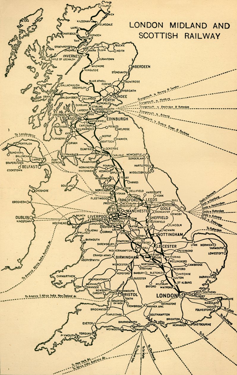 लंदन मिडलैंड और स्कॉटिश रेलवे, 1930। द्वारा अज्ञात