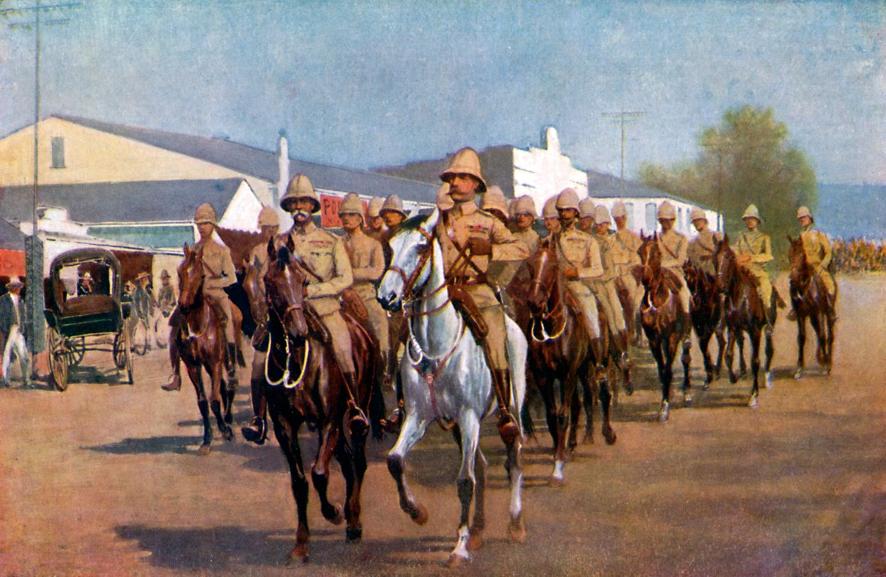 1925 में प्रिटोरिया में प्रवेश करने वाले लॉर्ड रॉबर्ट्स द्वारा अज्ञात