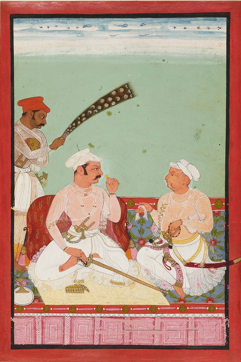 दरबारियों के साथ महाराव रतन सिंह, सी 1670 द्वारा अज्ञात