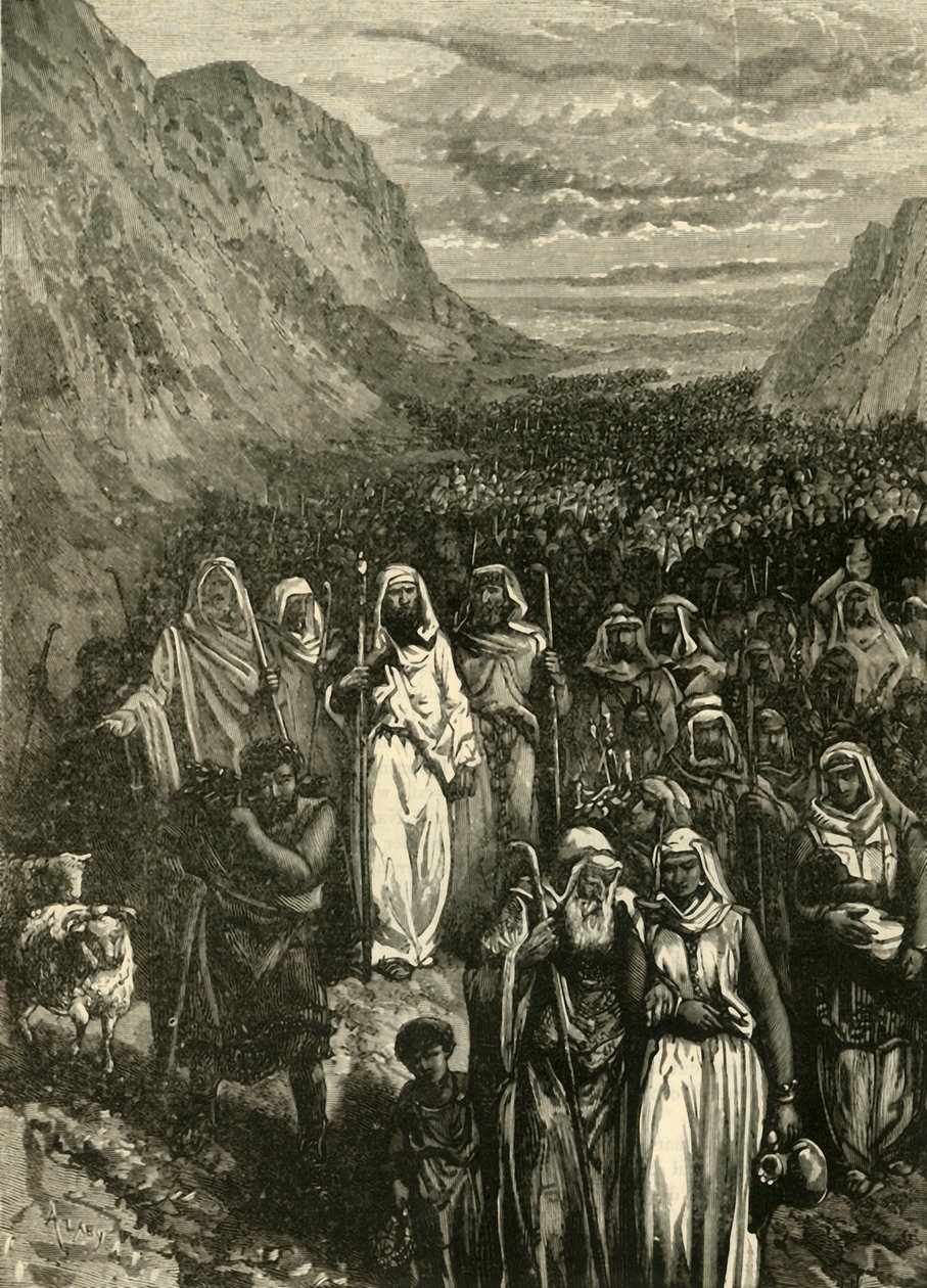 इसराएलियों का मार्च, 1890। द्वारा अज्ञात