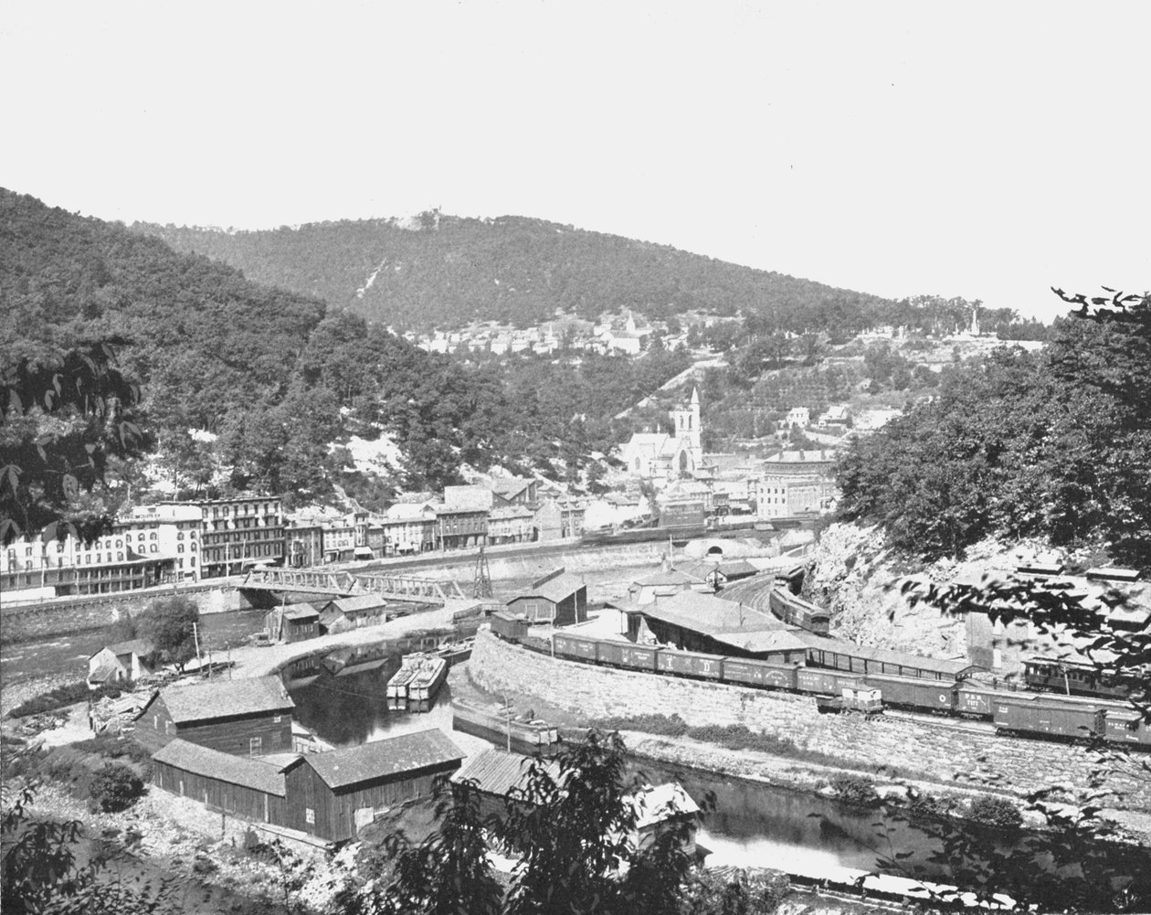 माउच चंक, पेंसिल्वेनिया, माउंट पिसागा, यूएसए दिखा रहा है, c1900। द्वारा अज्ञात