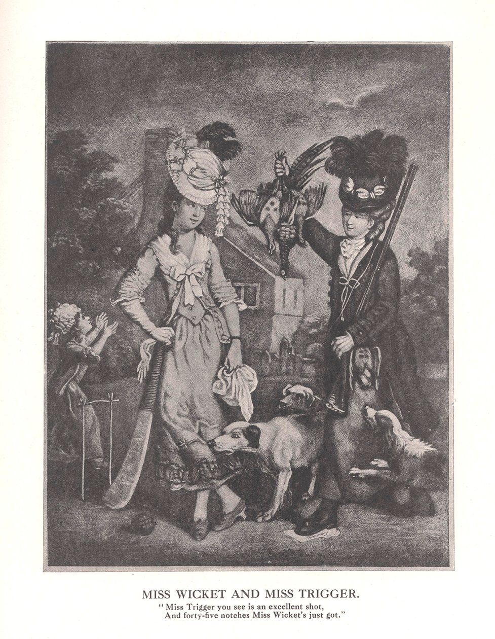 मिस विकेट और मिस ट्राइगर, c1778 1912 द्वारा अज्ञात