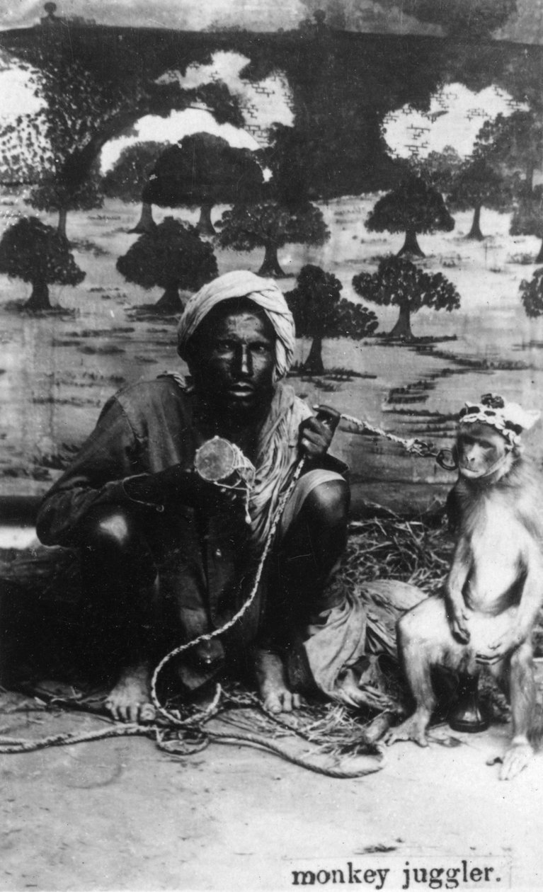 बंदर बाजीगर, भारत, 20 वीं सदी द्वारा अज्ञात