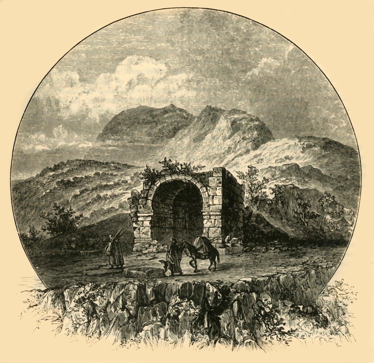 माउंट ज़ग्रोस, 1890। द्वारा अज्ञात