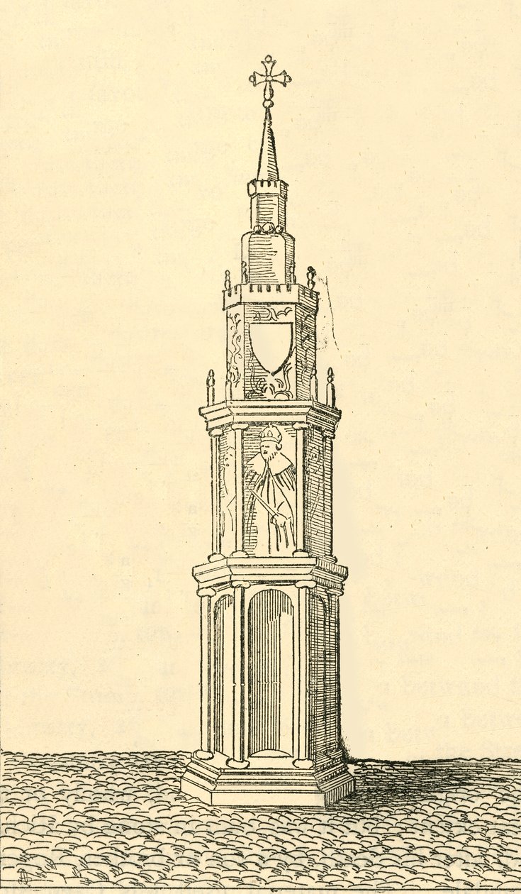 ओल्ड चेरिंग क्रॉस, 1881। द्वारा अज्ञात