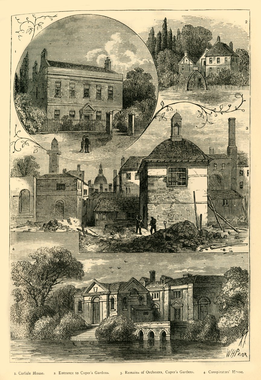 लेम्बेथ में पुराना दृश्य, c1878 द्वारा अज्ञात