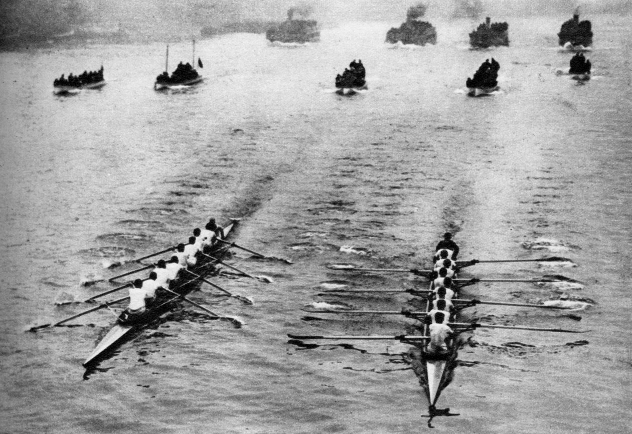 ऑक्सफोर्ड और कैम्ब्रिज बोट रेस, लंदन, 1926-1927 द्वारा अज्ञात
