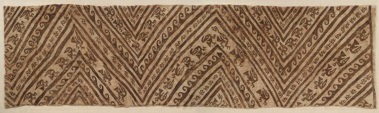 मम्मी के लिए रैपिंग पेंटेड, c.1100-1400 ई। द्वारा अज्ञात